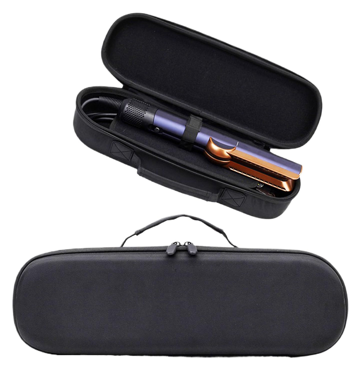 Travel Case for Airstrait/Corrale Styler Straighteners Hard Waterproof Storage Bag – Black