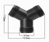 Distribuitor furtun tip Y cu 3 căi ștuțuri în trepte 25/32/38 mm