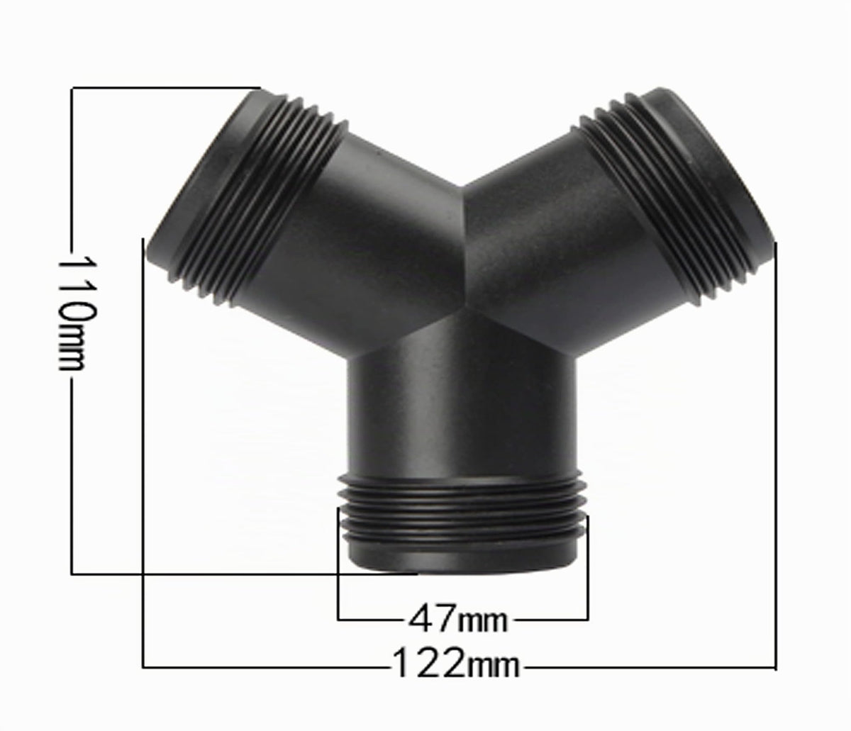Distribuitor furtun tip Y cu 3 căi ștuțuri în trepte 25/32/38 mm