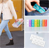 MUSLONG 31-Day Pill Box with 2 Compartments, Moisture-Resistant Medication Organizer – Travel Size