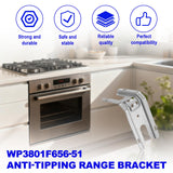 Cooker Anti-Tip Support Bracket Floor/Wall Mount – Fits Maytag/Kenmore/Whirlpool/KitchenAid