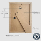 VUVUZULA picture frame 20x30cm wooden photo frame 8x12 inch wooden frame MDF frame 20x30cm natural set of 3