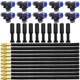 Irrigation Misting Nozzle 10-Pack with Connectors – Green