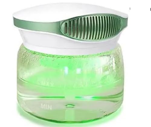 Difuzor de aromaterapie și umidificator cu LED schimbător de culori și ulei solubil 30ml – Verde