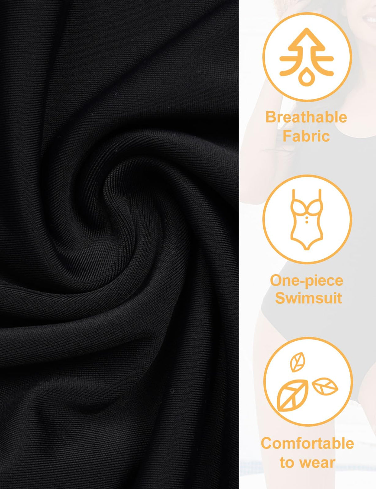 Costum de baie întreg sportiv heekpek cu efect modelator push-up și spate gol – Negru XL