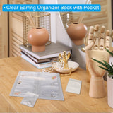Earring Organiser Book 288 Grid Transparent Travel Jewellery Case – Clear