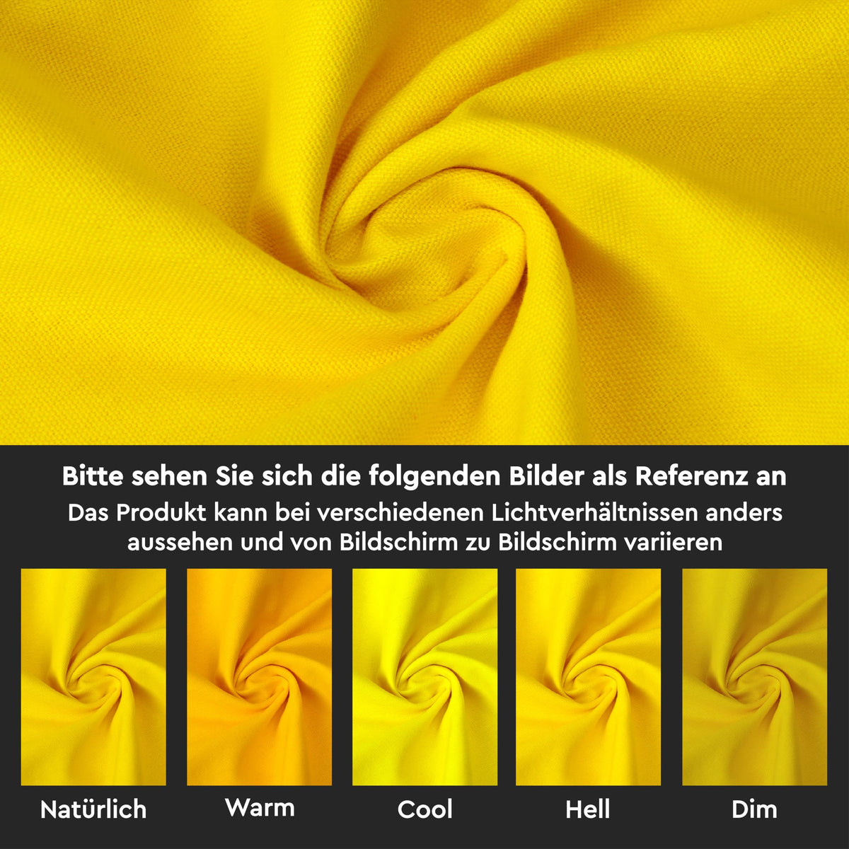 Cotton Square Pillowcases Set of 2 50x50cm Washable Plain – Sunshine Yellow