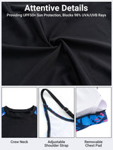 Set costum de înot damă 3 piese protecție UPF50+ cu tricou și pantaloni scurți – Roșu L