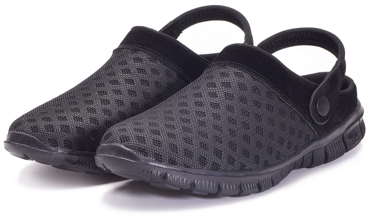 Unisex Clogs Beach & Pool Slippers – Black EU37