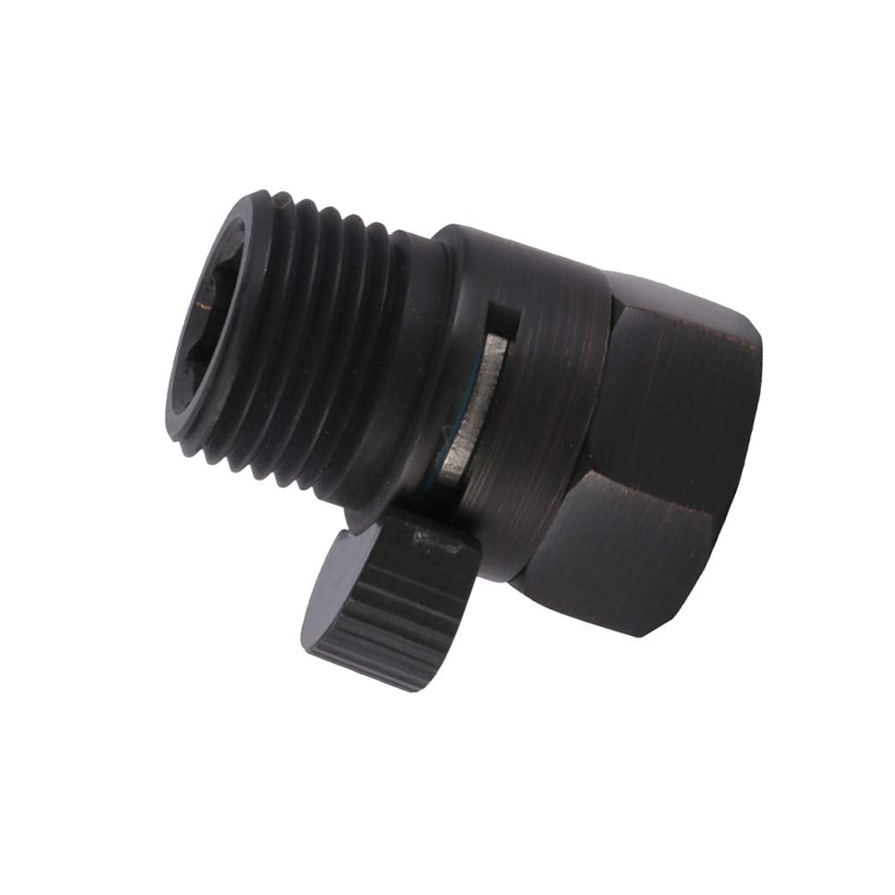 Shower Head Shut-Off Valve for Hand Shower – Black