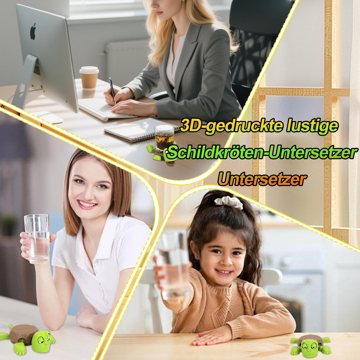3D Printed Turtle Coaster Decorative Drink Mat