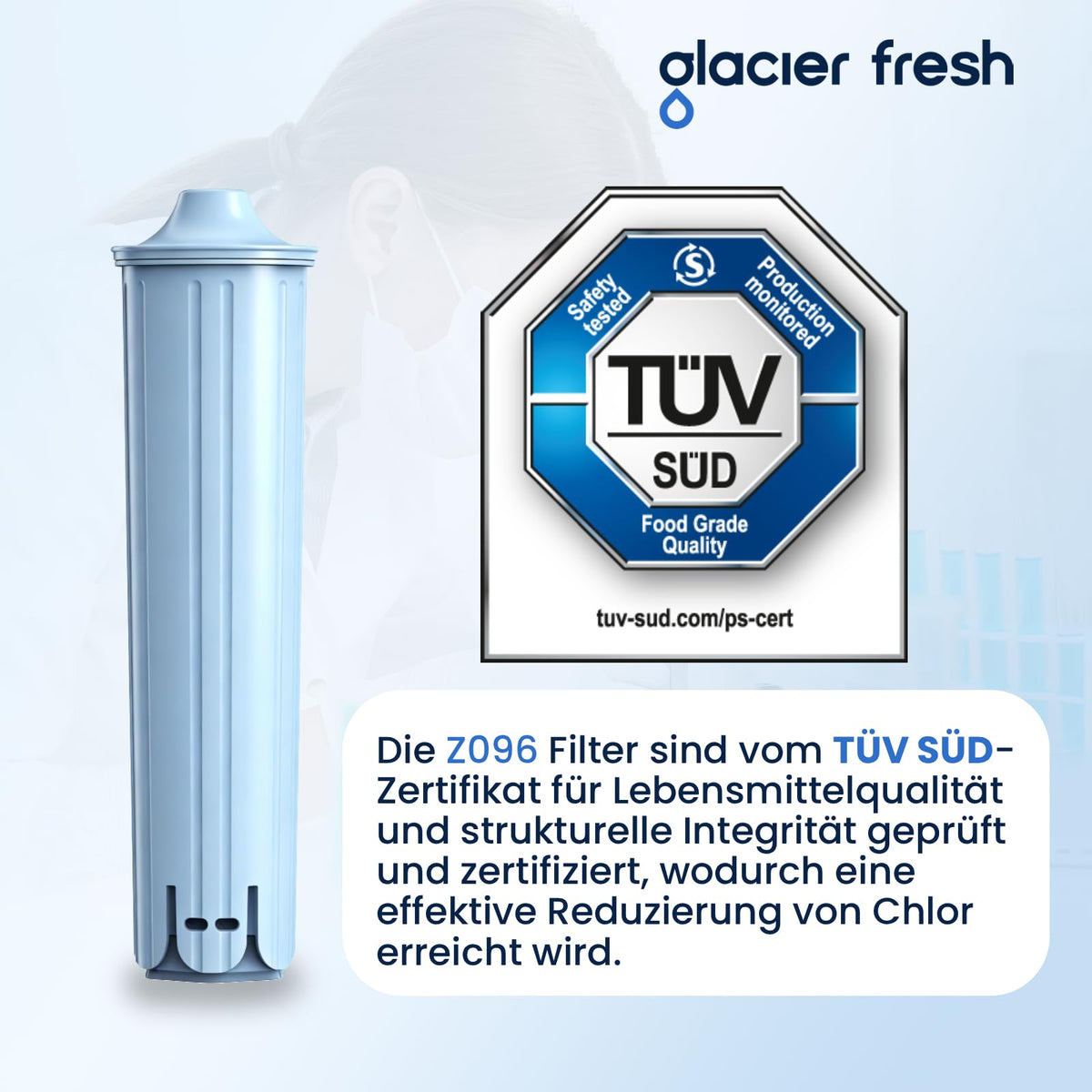 Cartușe filtru de apă compatibile Jura 71312, set 6 bucăți fără BPA – Albastru