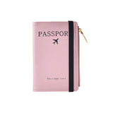 Passport Holder Travel Document Organizer PU Leather with Coin Pocket – Black