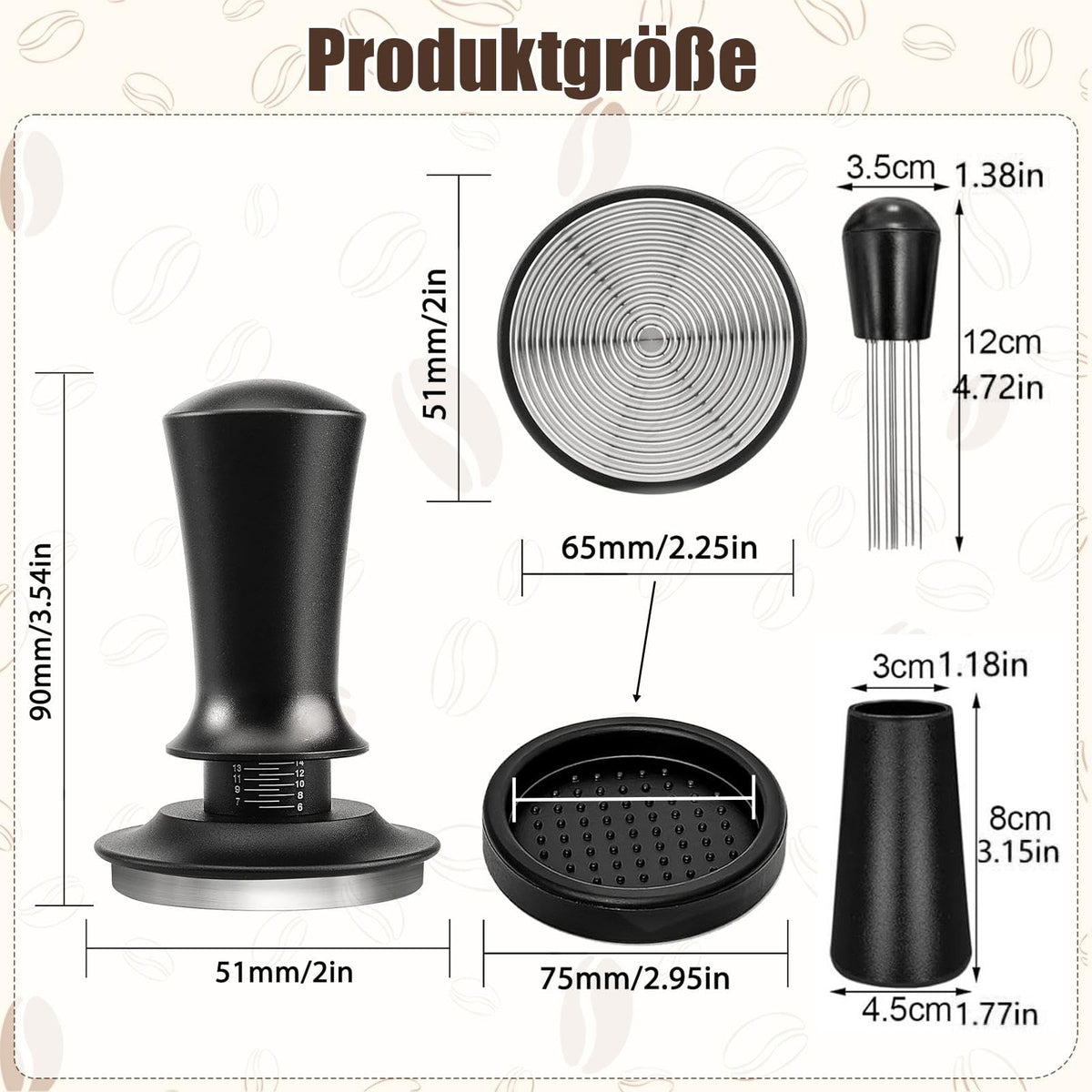 Coffee Tamper Espresso Tamper Set – 51mm