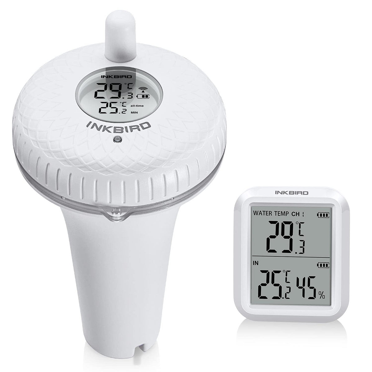 Inkbird IBS-P01R Wireless Pool Thermometer, Floating Thermometer, Digital