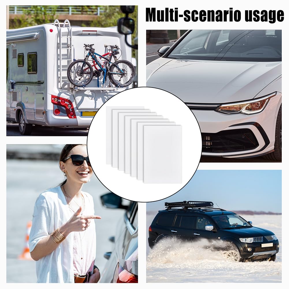 Electrostatic PVC Protective Film Stickers 20pc Windshield Applicator 23×15cm – Clear