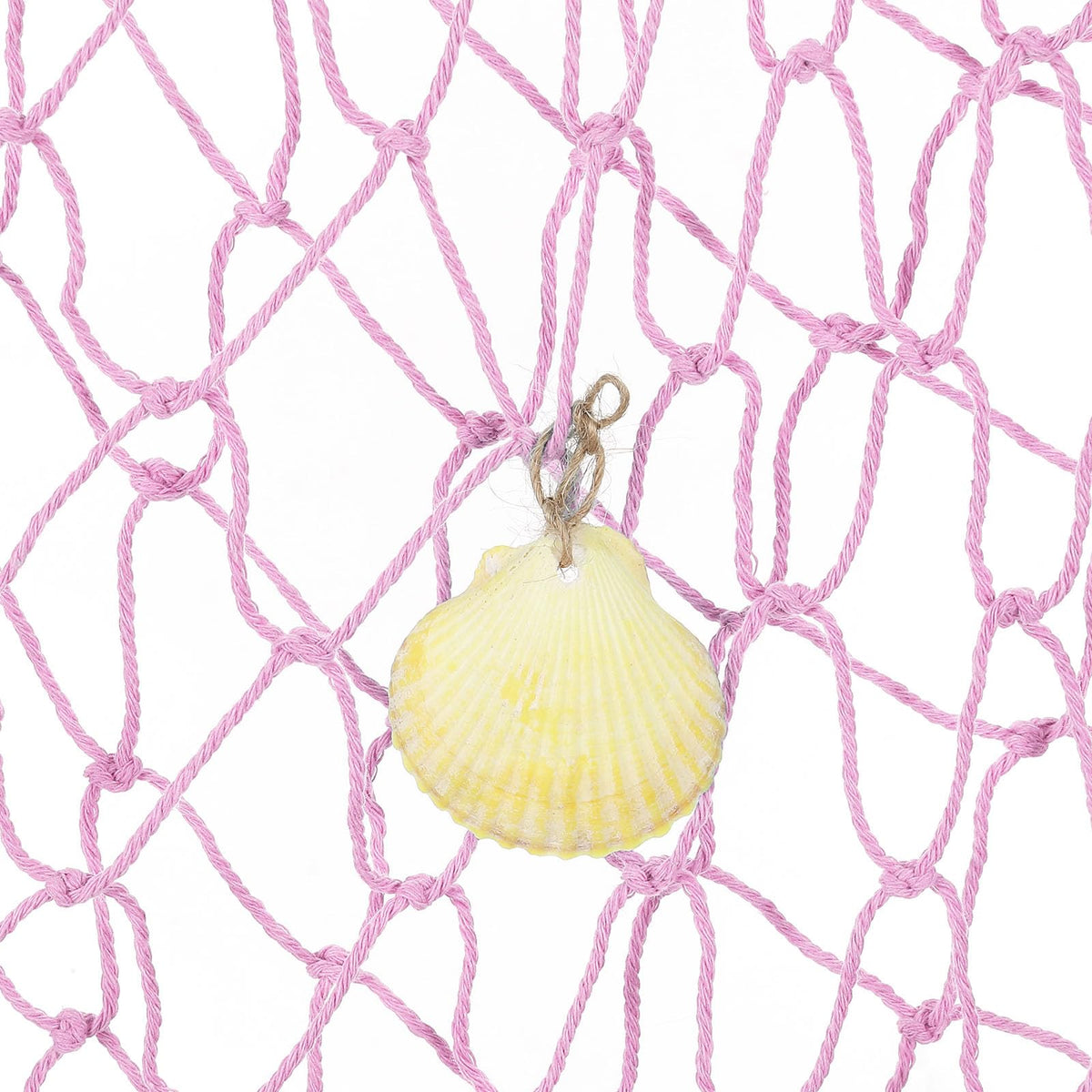 Decorative Fishing Net 200x100cm Mediterranean Style With Shells Photography Prop – Light Pink