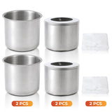 Waterproof Stainless Steel Trash Can with Lid, 3 Pieces (4 Pieces)