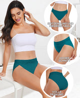 Women's Cotton Hipster Lace Multipack Breathable Stretch Panties - Black & White XXL