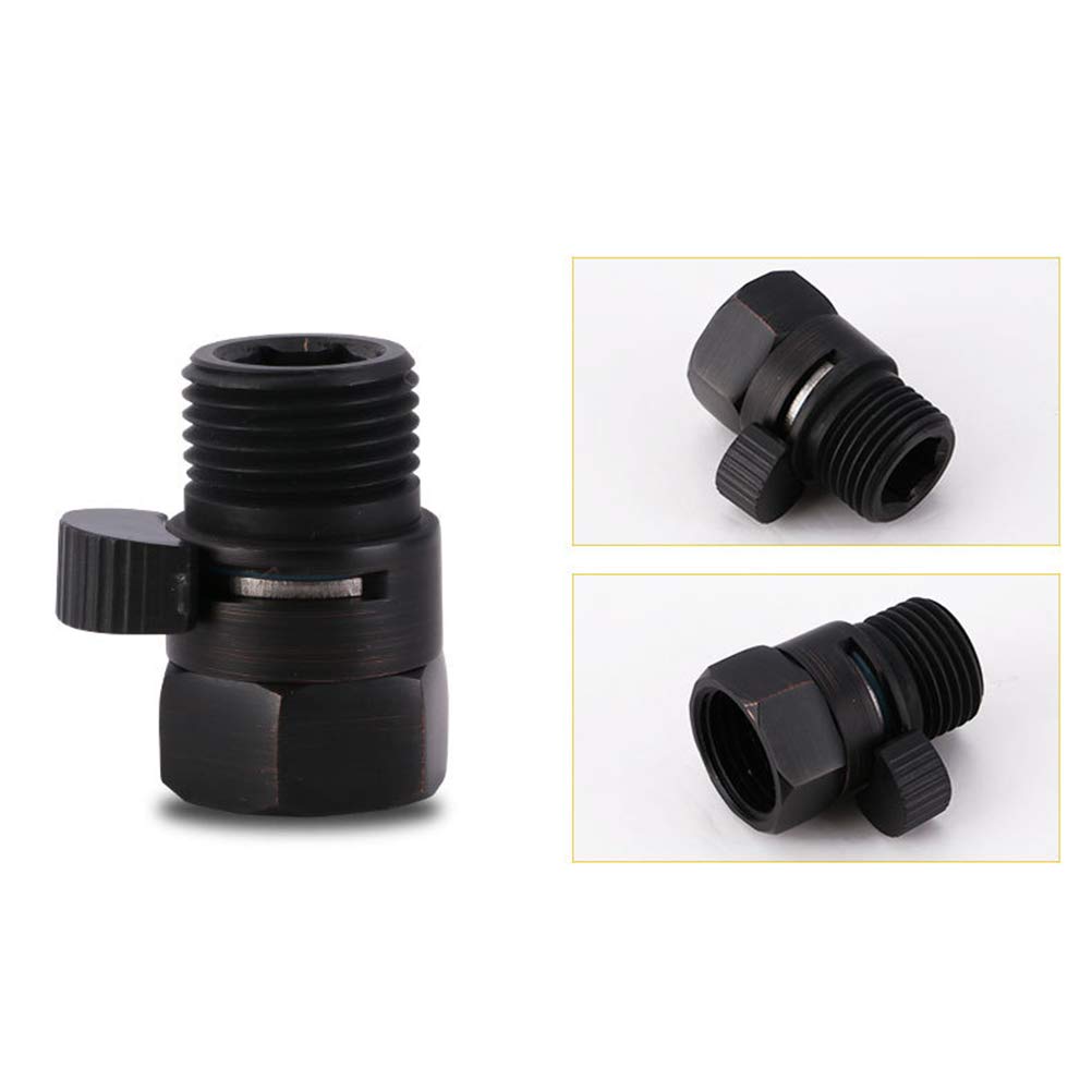 Shower Head Shut-Off Valve for Hand Shower – Black