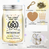 LED Bottle Light 80th Birthday Money Gift Pack – One Pack