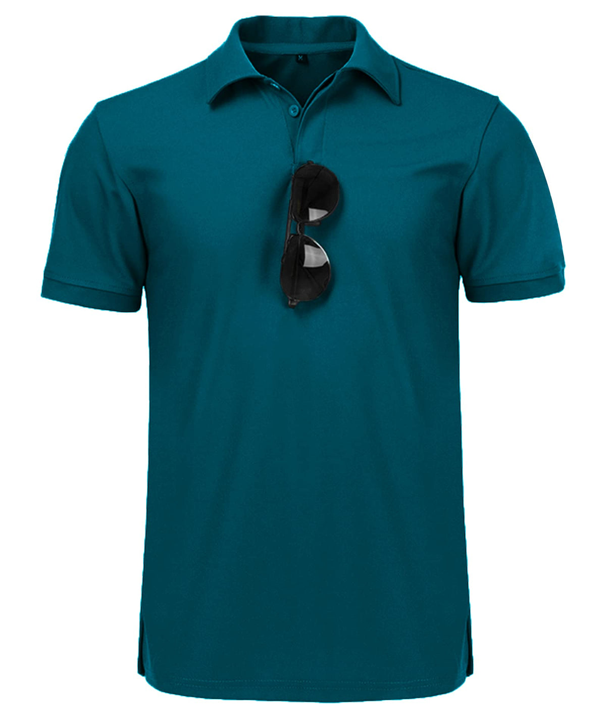 Tricou polo bărbați cu mânecă scurtă pentru golf și sport – Verde Albăstrui 3XL