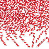 Christmas Candy Cane Hanging Ornaments 100pc 48.5mm Spiral Plastic – Red/White