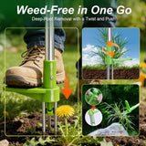 Manual Weed Puller Pedal-Operated Stainless Steel Claws – 100cm