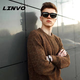LINVO Sunglasses Men Women Polarized Retro Style Rectangular Vintage Classic Unisex UV400 Cat 3 CE