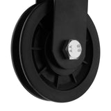 NAMYEUT 4 pieces 37 mm pulleys for ropes, steel rope pulley with screws, rope pulley pulley, pulley wheel pulley for ropes steel rope, load capacity 190 kg
