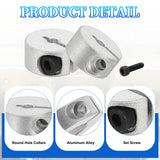 Split Shaft Clamp Collar 30mm Bore 55mm OD Aluminium with Pin & Key – Pack of 4