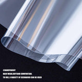 Transparent PVC Pergola/Canopy Waterproof Foldable Cover with Eyelets 1.8m x 2m – Transparent