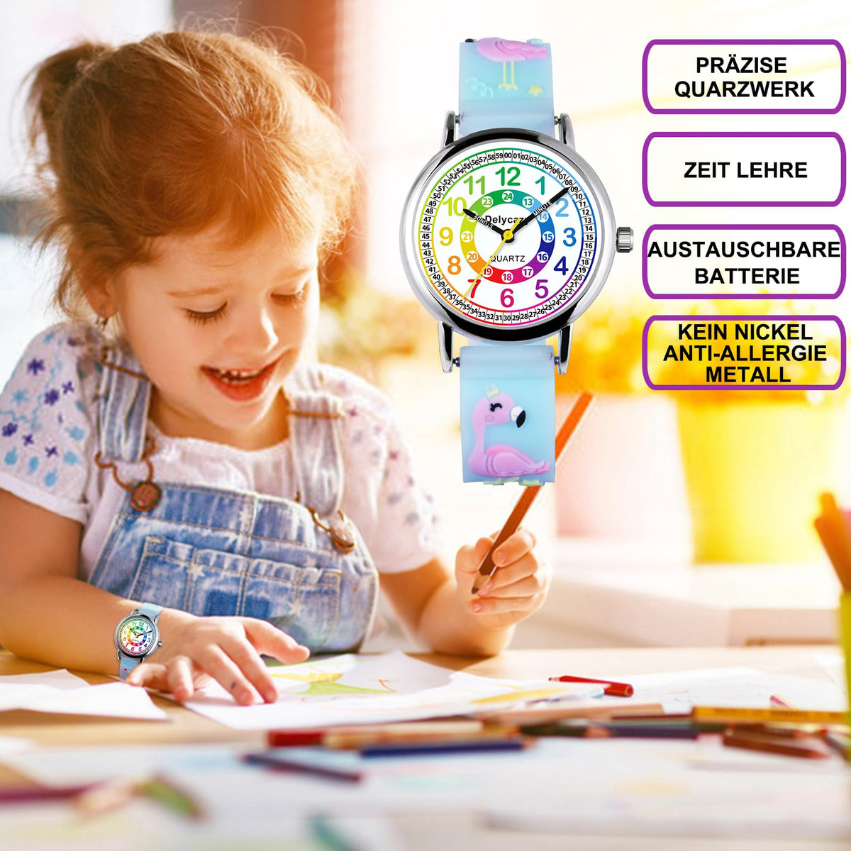 Children's Analog Watch Learning Time – Boys & Girls