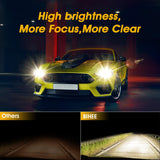 BIHEE Halogen Headlight Bulbs 12V 35W 3000K Yellow Bright Light – 2 Pack